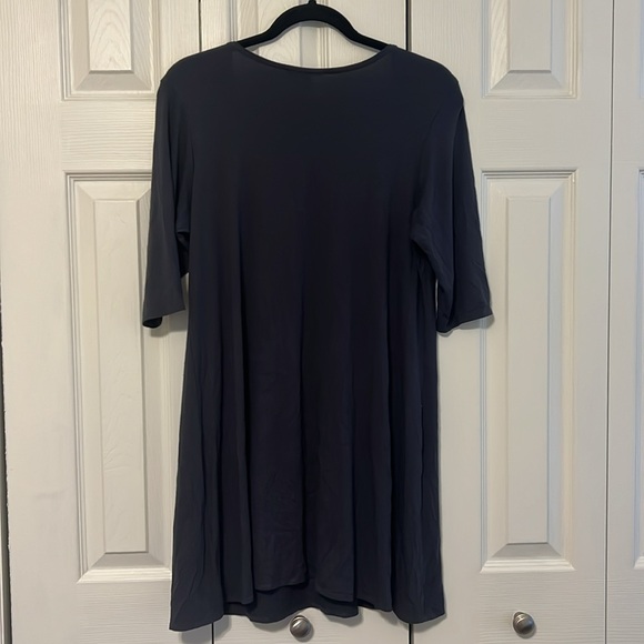Eileen Fisher Tunic Gray Half Sleeves - Picture 4 of 4
